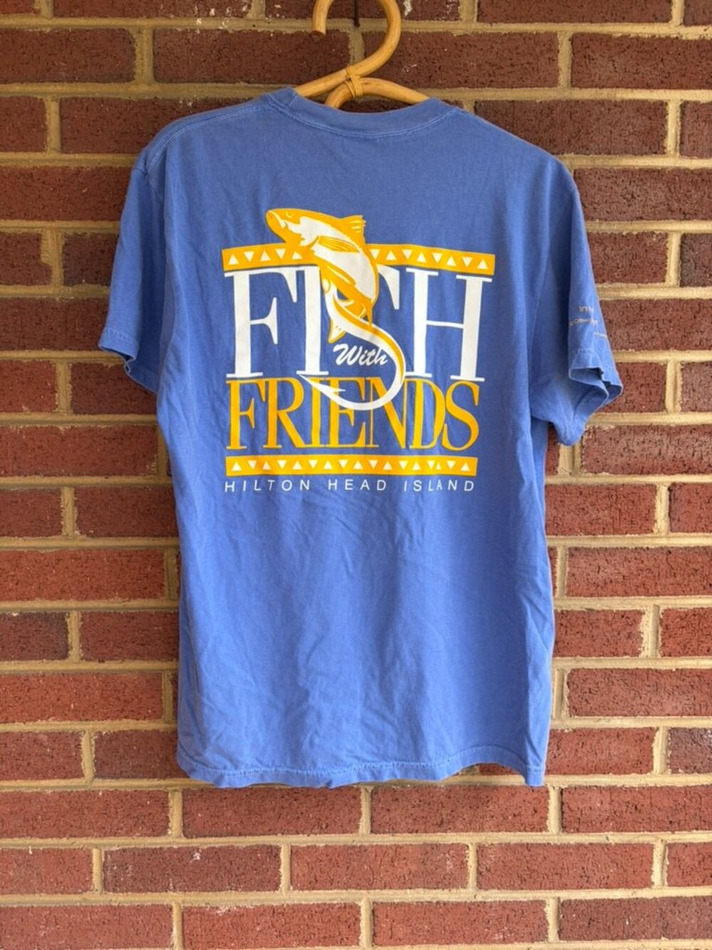Fish with Friends Hilton Head Island Purple Comfort Colors T-shirt Medium